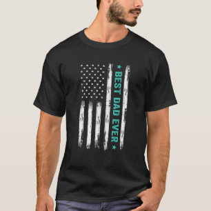 Camiseta Mejor papá que nunca Estados Unidos Tee de bandera