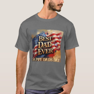 Camiseta MEJOR PAPÁ QUE NUNCA Personalizado DE BANDERA DE E