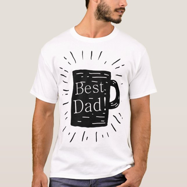 Camiseta "Mejor Papá" - Regalo perfecto para el Dí (Anverso)
