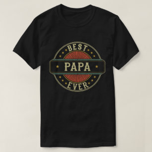 Camiseta Mejor Papá Retro Vintage Día del Padre