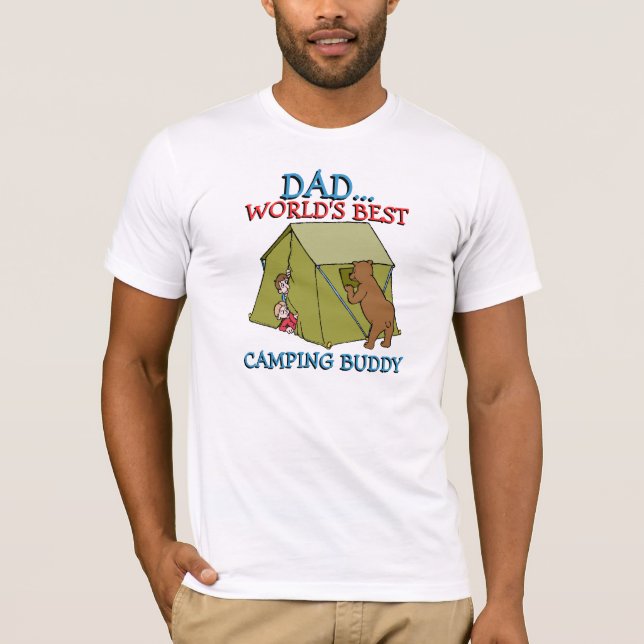 Camiseta Mejor Papá Siempre Al Aire Libre Naturaleza Campin (Anverso)