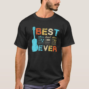 Camiseta Mejor Papá siempre Guitar Chords Vintage