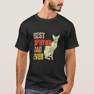 Camiseta Mejor Papá Sphynx de Todos los Tiempos Dueño de Ga