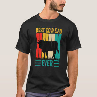 Camiseta Mejor Papá Vaca de Todos los Tiempos Granja de Vac
