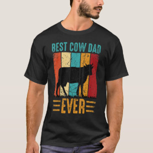 Camiseta Mejor Papá Vaca de Todos los Tiempos Granja de Vac