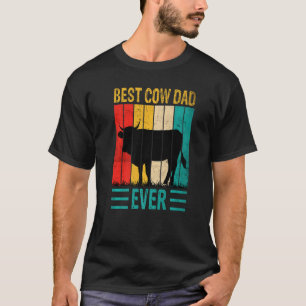 Camiseta Mejor Papá Vaca de Todos los Tiempos Granja de Vac