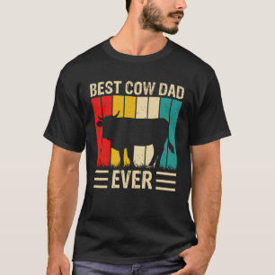 Camiseta Mejor Papá Vaca del Mundo Granja Granjero Vaca D