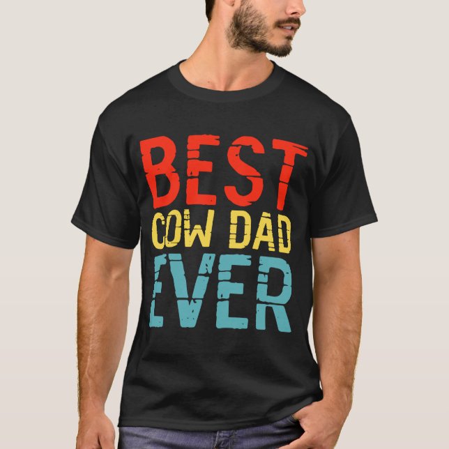 Camiseta Mejor Papá Vaca Nunca 3 (Anverso)