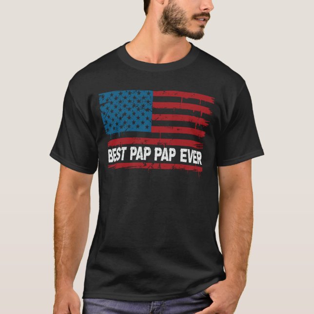 Camiseta Mejor Papanicolau jamás: abuelo cosechado en bande (Anverso)
