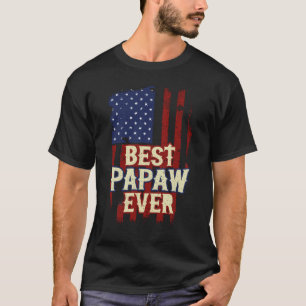 Camiseta Mejor Papaw Ave Regalo del Día del Abuelo de la Ba