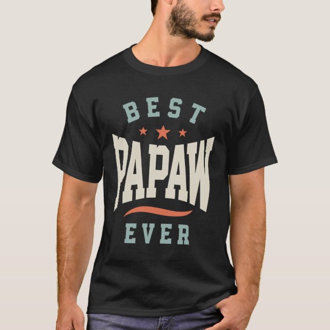 Camiseta Mejor Papaw de la historia - Cumpleaños del abuelo (Anverso)