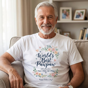 Camiseta Mejor Papaya del Mundo Nombres Personalizados de N