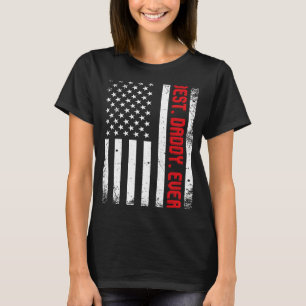 Camiseta Mejor Papi EEUU Bandera Vintage Regalos Grasa