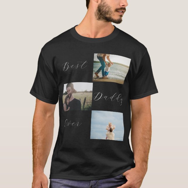 Camiseta Mejor papi foto de familia Keepsake Shirt (Anverso)