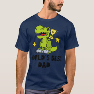 Camiseta Mejor Papi Funny Dad Dinosaur T Rex Worlds