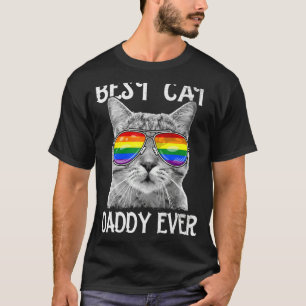 Camiseta Mejor Papi Gato Siempre Lgbt Orgullo Gay Arcoiris 