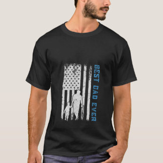 Camiseta Mejor Papi Papi Femenino Bandera Patriótica Estado