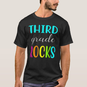 Camiseta Mejor para estudiantes de tercer grado Rocks de te