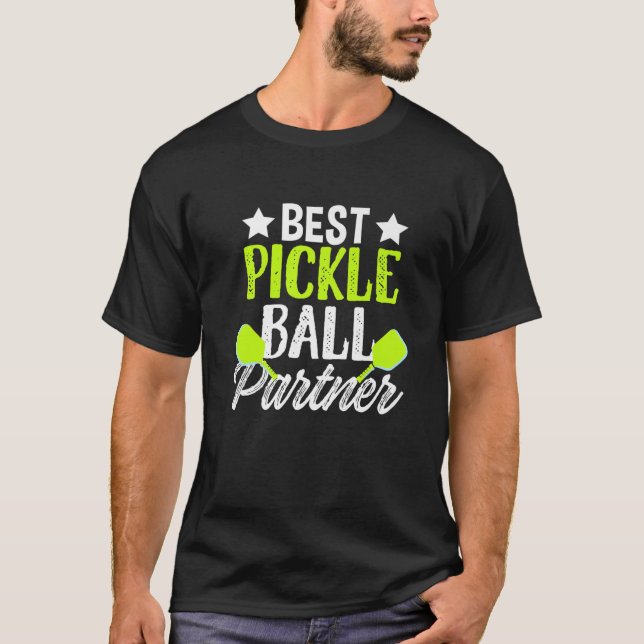 Camiseta Mejor Pareja De Pickleball Sport Paddle Dink Table (Anverso)