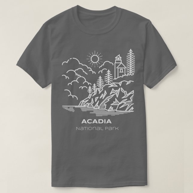 Camiseta Mejor Parque Nacional de Acadia (Diseño del anverso)