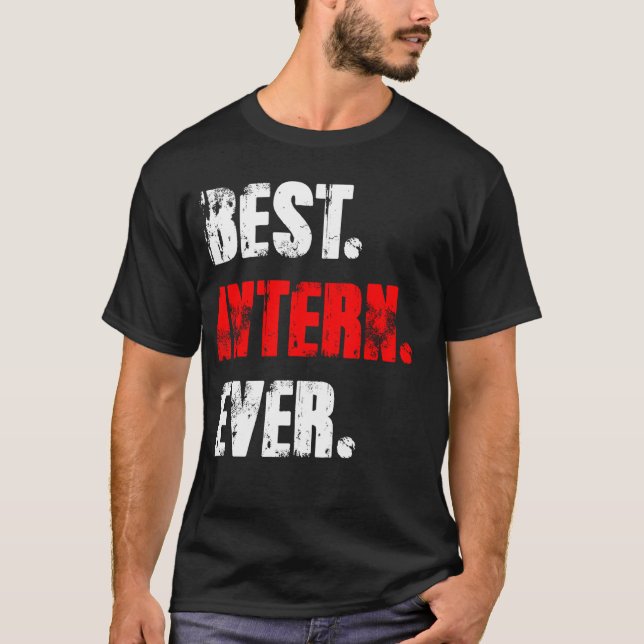 Camiseta Mejor pasantía de asistente de trabajo interno (Anverso)