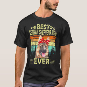 Camiseta Mejor Pastor Alemán de Retro Jamás Perro