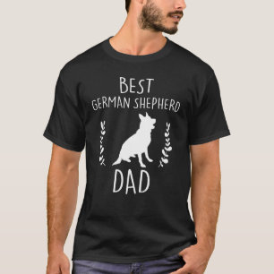 Camiseta Mejor Pastor Alemán Padre Pastor Alemán Silhouett