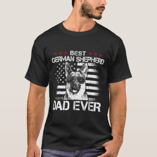 Camiseta Mejor Pastor Alemán Padre Que Nunca Us Bandera Vin