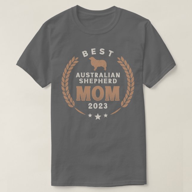 Camiseta Mejor Pastor Australiano Mamá 2023 (Diseño del anverso)