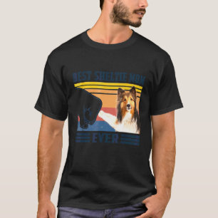 Camiseta Mejor Pastor De Shetland Sheltie Mamá Perro Jamás