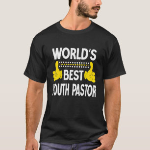 Camiseta Mejor Pastor Juvenil del Mundo de Título Profesion