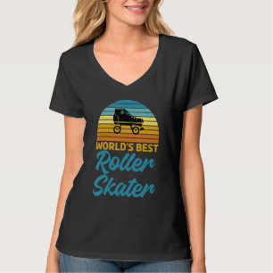Camiseta Mejor patinador del mundo de patinaje sobre ruedas