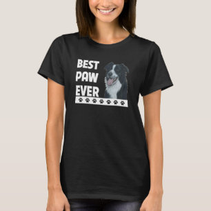 Camiseta Mejor Paw de la frontera Collie Dad