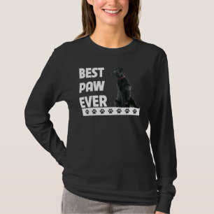 Camiseta Mejor Paw hasta el negro Labrador recuperar papás