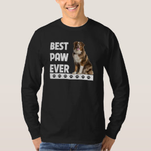 Camiseta Mejor Paw jamás Perro Aussie Papá Pastor Australia