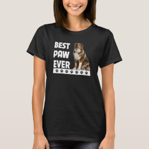 Camiseta Mejor Paw jamás Perro Aussie Papá Pastor Australia