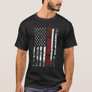 Camiseta Mejor Pawpaw de la historia del padre de la bander