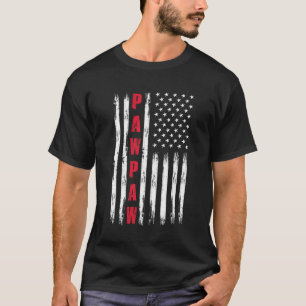 Camiseta Mejor Pawpaw De Los Hombres Bandera De Los Ee.Uu. 