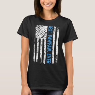 Camiseta Mejor Pawpaw De Los Hombres Bandera Estadounidense