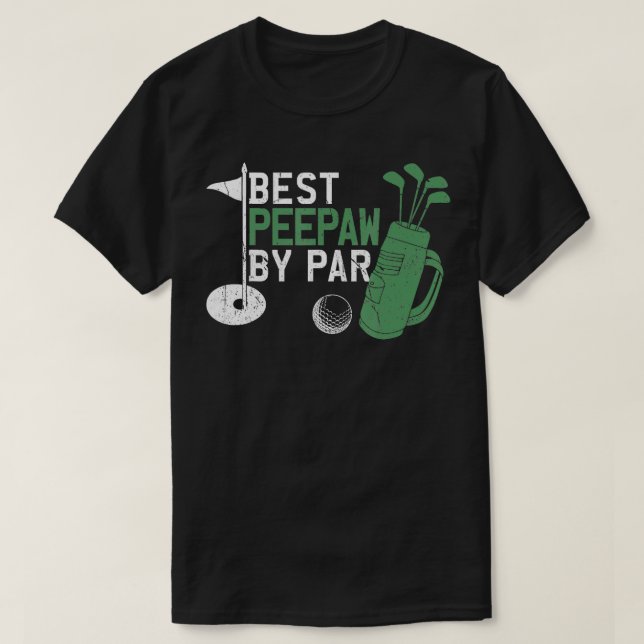 Camiseta Mejor Peepaw Gracioso Por Par Fathers Day Golf Lov (Diseño del anverso)