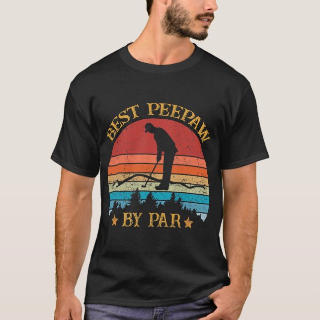 Camiseta Mejor Peepaw por el amante del golf del Día del Pa (Anverso)