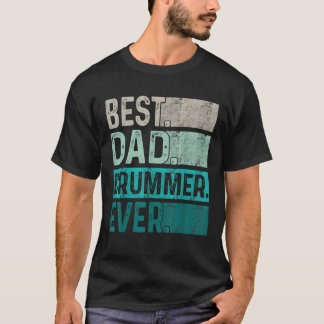 Camiseta Mejor percusionista de papá jamás retro padre vint