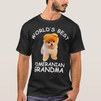 Camiseta Mejor Perro Abuelo Funny De La Abuela Pomerania