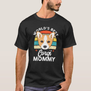 Camiseta Mejor Perro Corgi Mami del Mundo