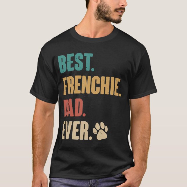 Camiseta Mejor Perro de Bulldog Francés (Anverso)