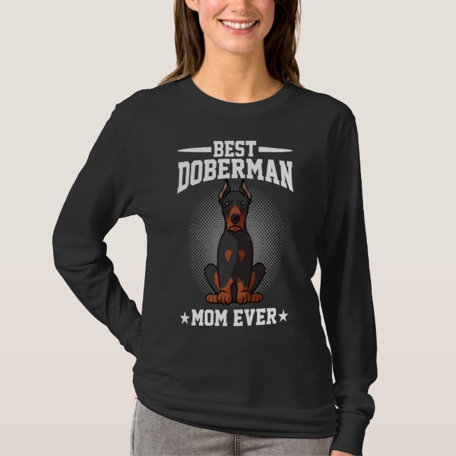 Camiseta Mejor perro de Doberman Pinscher (Anverso)