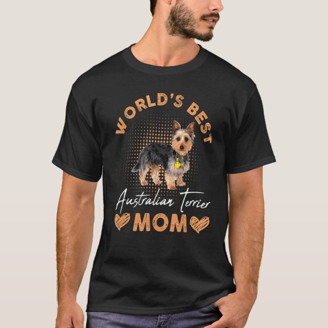 Camiseta Mejor perro de mamá de Australia del mundo (Anverso)