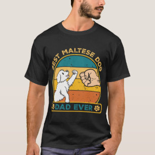 Camiseta Mejor perro de papá maltés