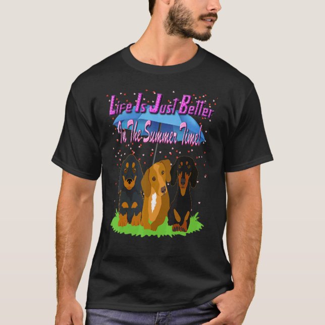 Camiseta Mejor Perro De Perro De Masa De Dachshund Cute En  (Anverso)