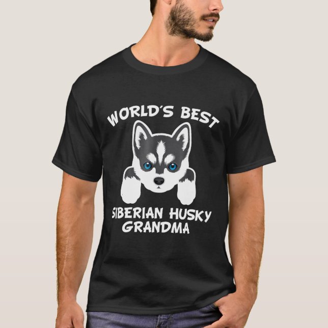 Camiseta Mejor Perro de Perro Husky Siberiano del Mundo (Anverso)